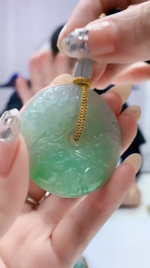 定制翡翠未镶嵌4898DD-毛货挂件126