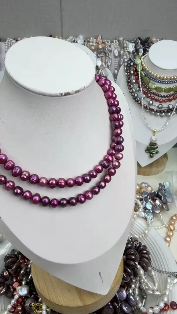 颈饰银S925镶嵌淡水珍珠1