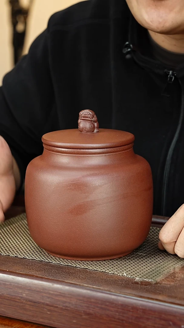 宜兴原矿紫砂茶叶罐