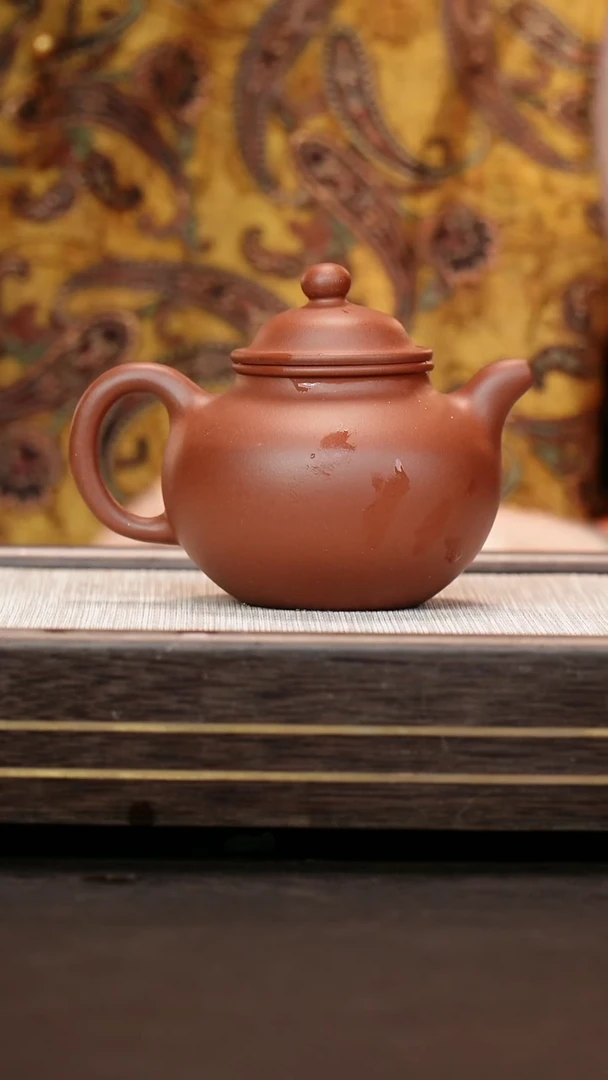 茶壶紫砂原矿紫泥  大亨掇球