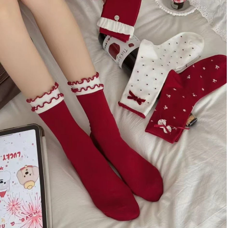 宝宝巴士女袜混合秋冬精致