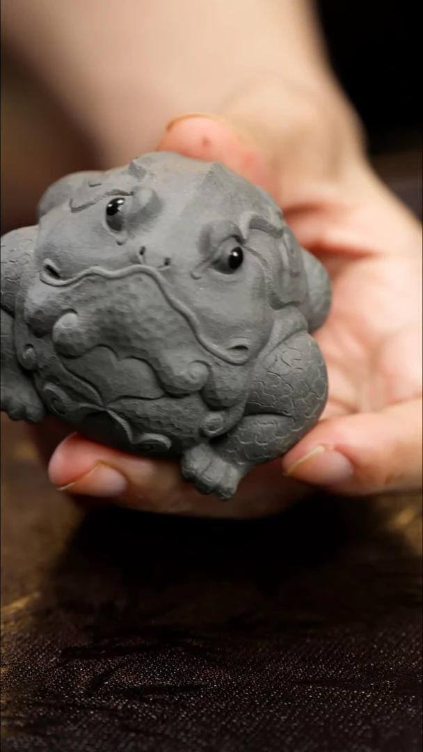 紫砂茶宠紫砂富贵蛙