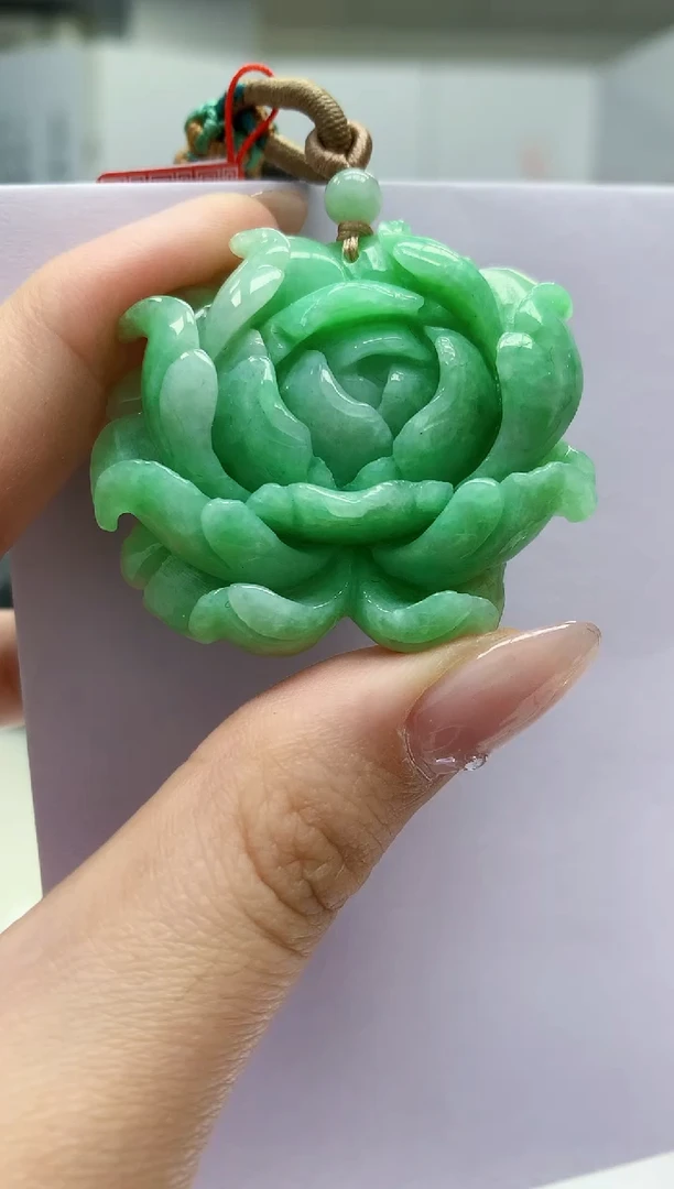 【闪购商品】定制翡翠未镶嵌4852jw-毛货挂件85