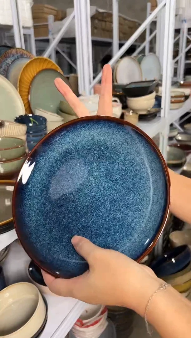 陶瓷外贸尾货瑕疵满20包邮X2小盘
