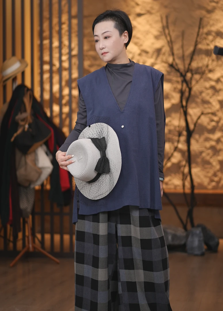 【蓉哥出品】设计款双层背心I38