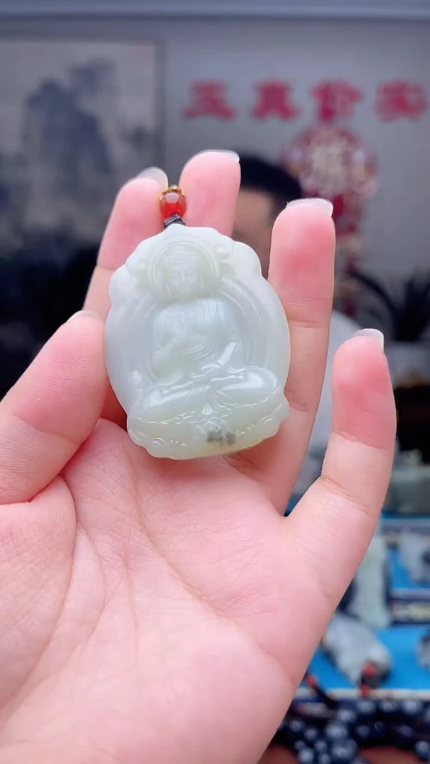 和田玉未镶嵌挂件1