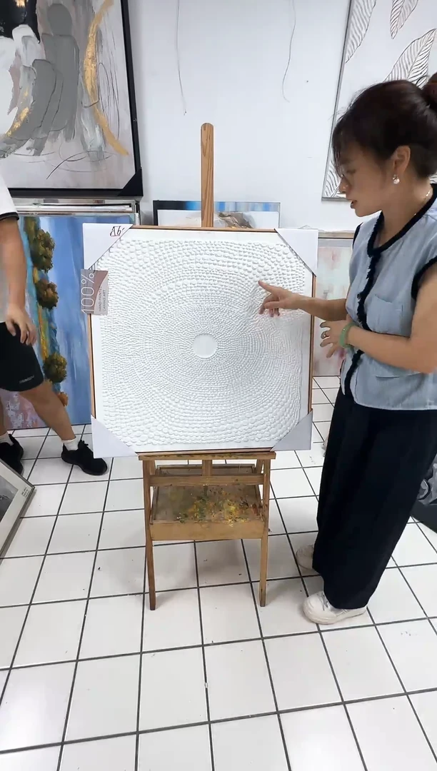 168现代艺术装饰画油画75cm*75cm