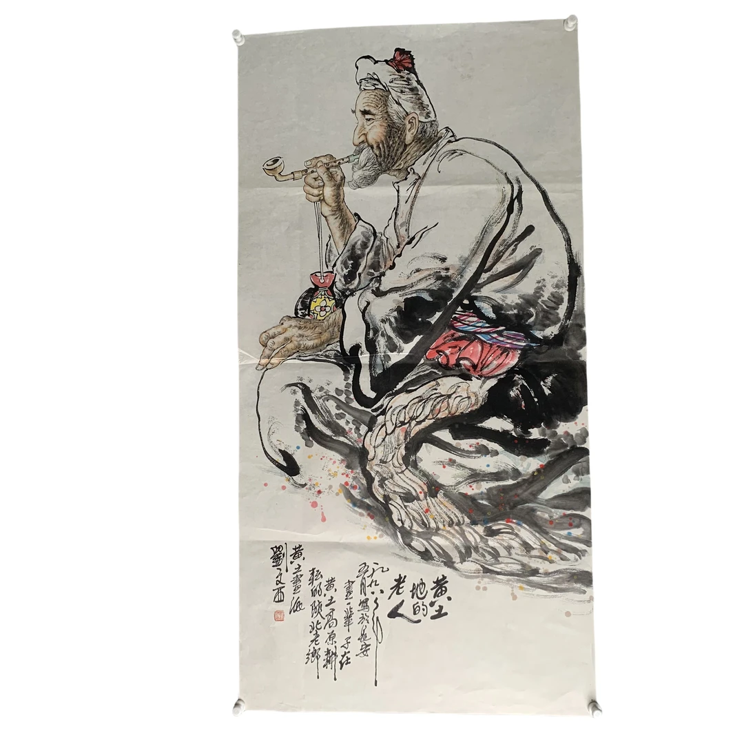 d496刘文西人物软片尺寸69*136约9.4平尺