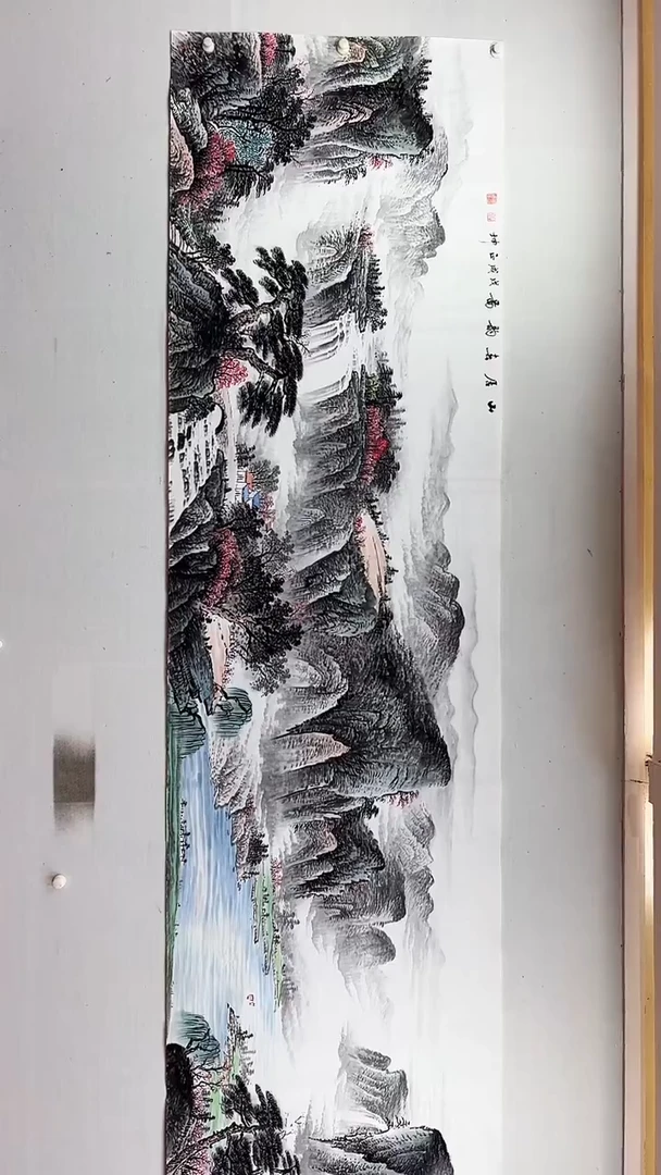 国画山居春韵图/小丈二/谭正坤