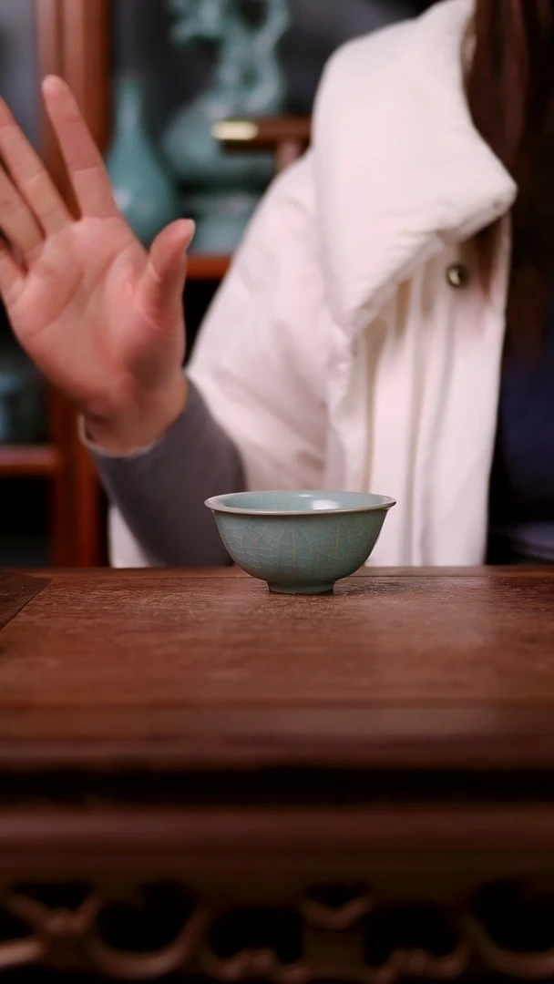 杯子陶青霁汝窑仿古釉