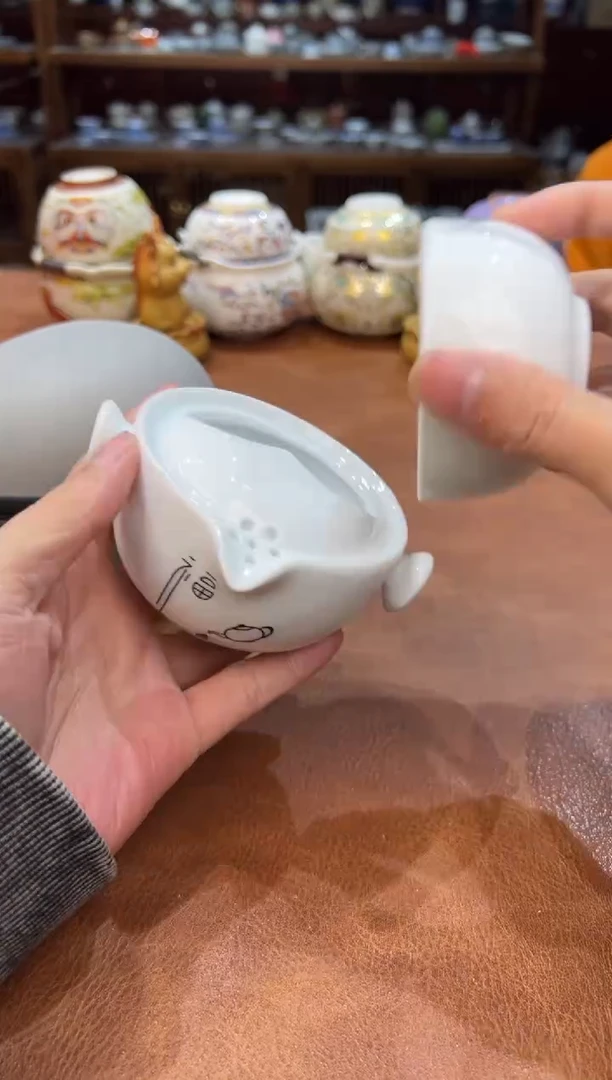 真的很便宜会开片的旅行茶具