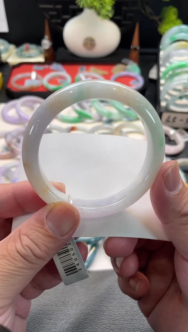 未镶嵌手镯翡翠121号 57正圈