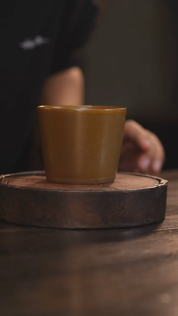 【闪购商品】杯6柴房陶瓷丨茶叶末色大可乐杯