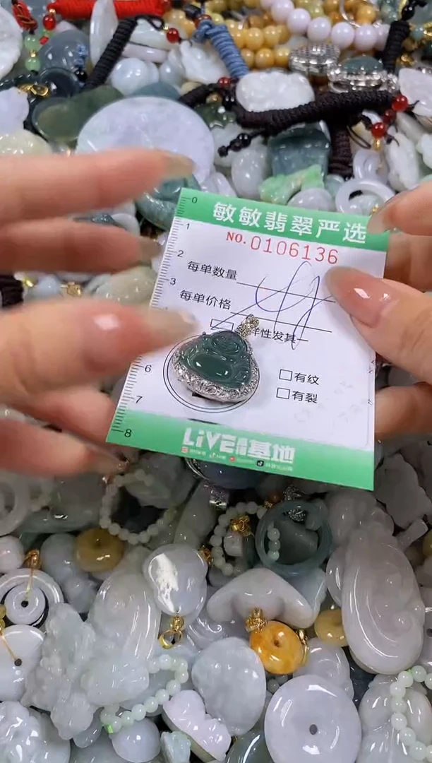 【闪购商品】翡翠颈饰未镶嵌闪购0106136多样性发其一