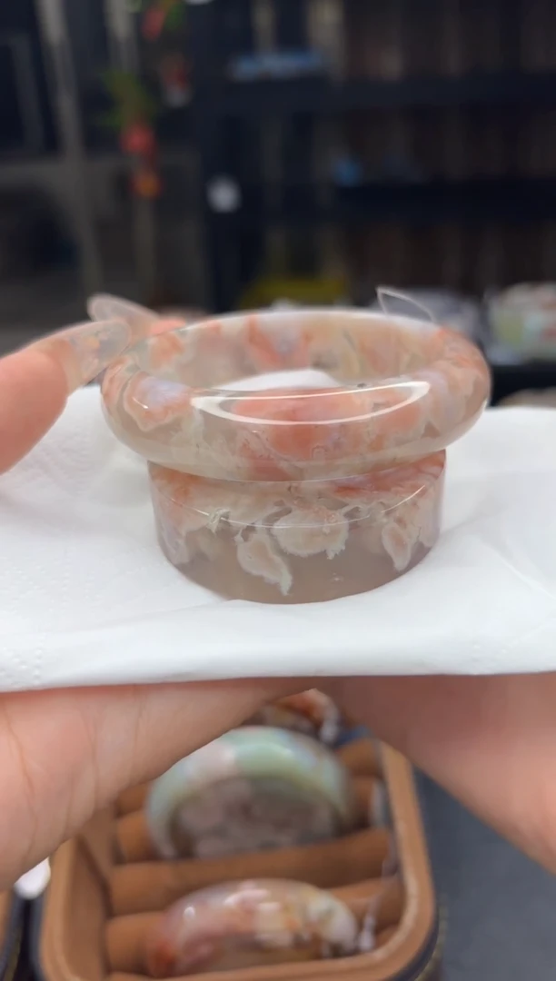 石英质玉手镯未镶嵌151(55圈赠送镯心)