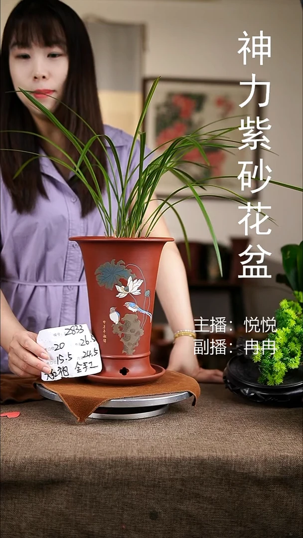 紫砂花盆紫砂花盆2833+Z