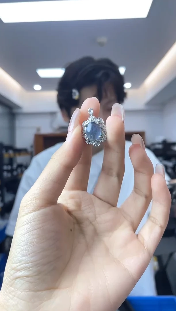 海蓝宝石颈饰未镶嵌多样性一件发货