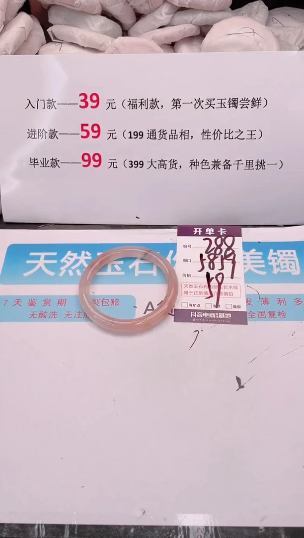 未镶嵌手镯石英质玉编码 A288