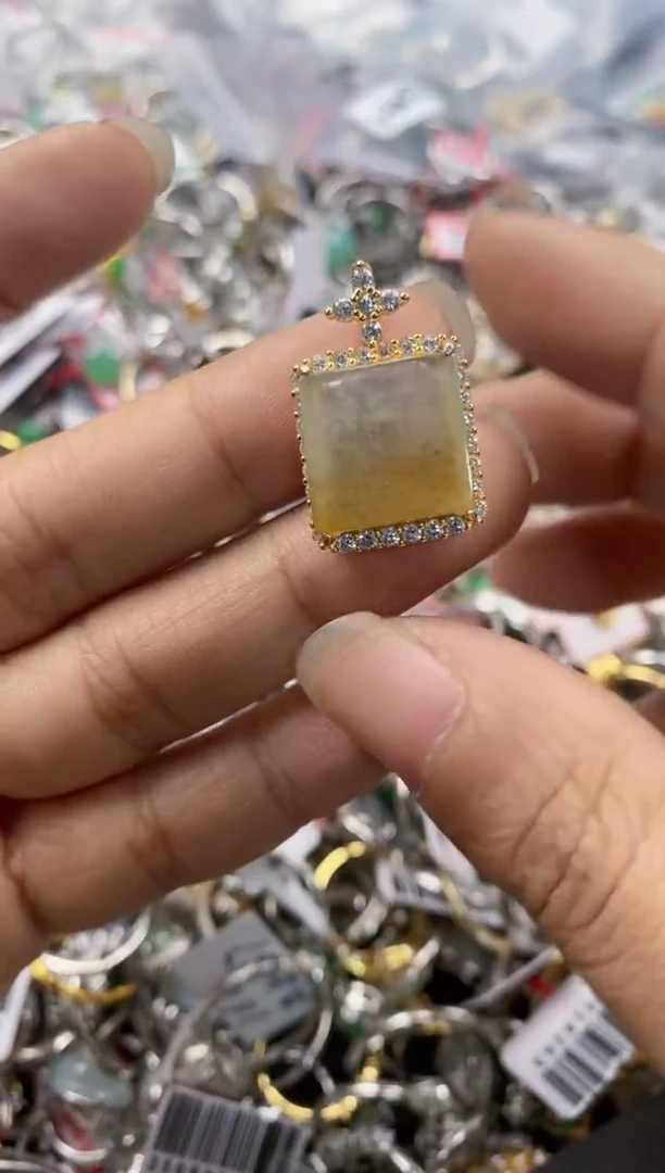 银S925镶嵌戒指翡翠888                 7