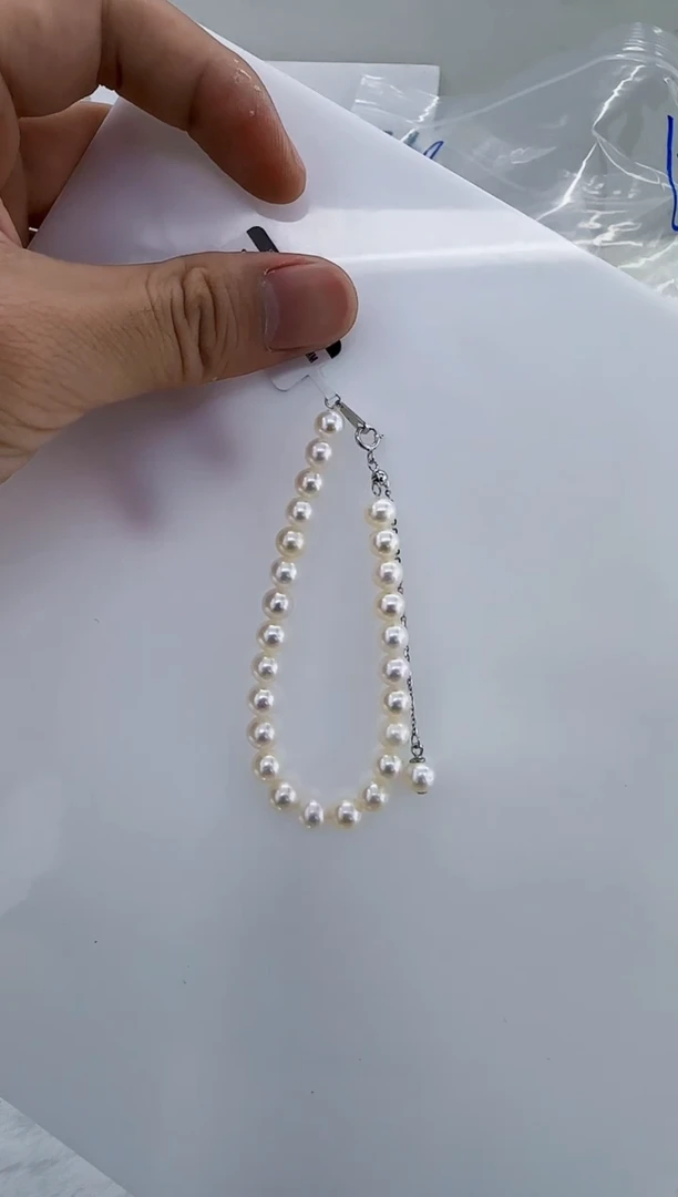 未镶嵌淡水珍珠DA珍珠手链6-7 p1110