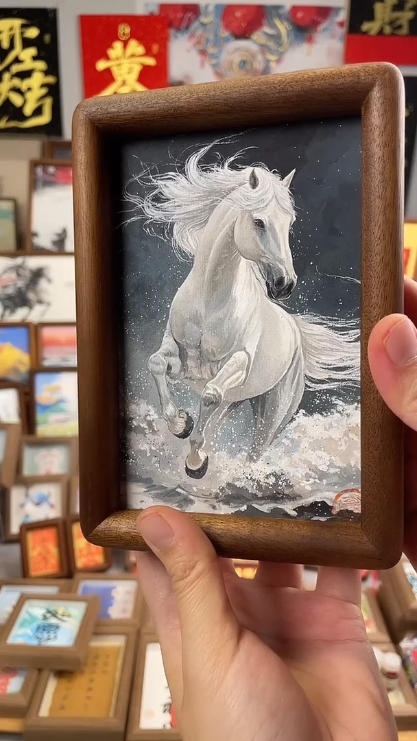 国画纯手绘书法绘画作品