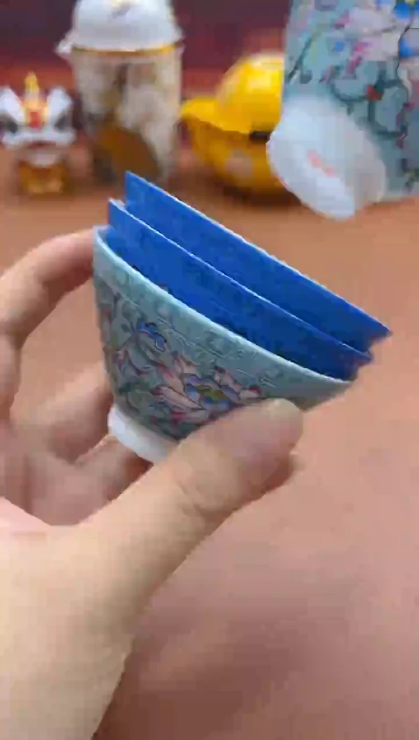 陶瓷茶具摆件旅行套组