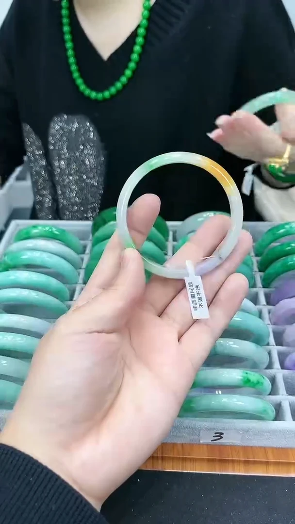 【闪购商品】砖雕s33 福禄寿手镯 圈口62.3