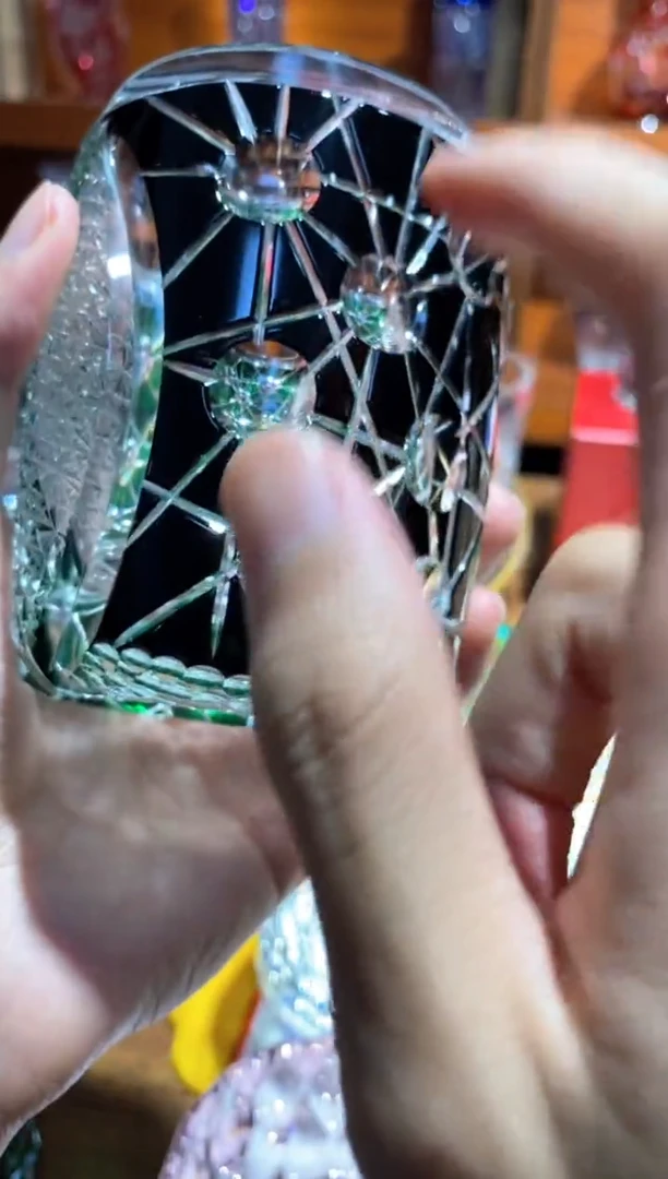 水晶玻璃吸管款惑星深刻黑点