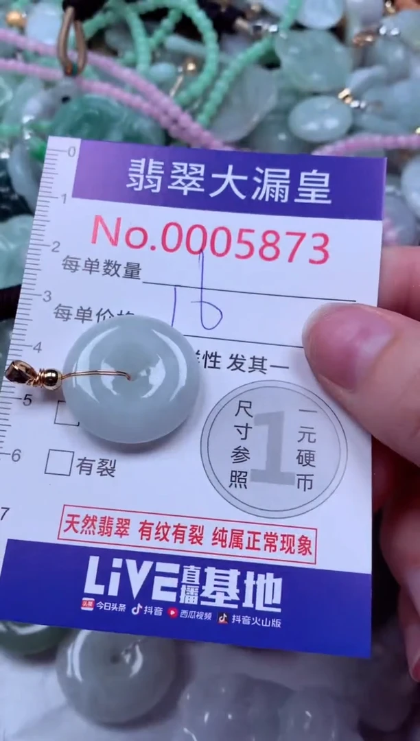 吊坠(不含链)未镶嵌翡翠5873