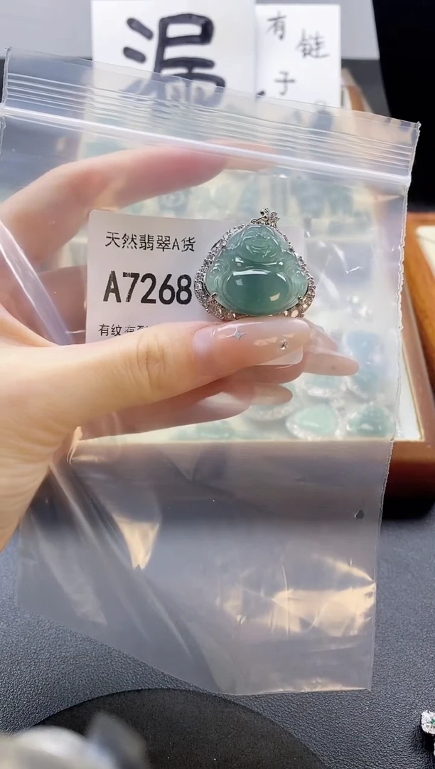 吊坠(赠链)未镶嵌翡翠天然翡翠A货