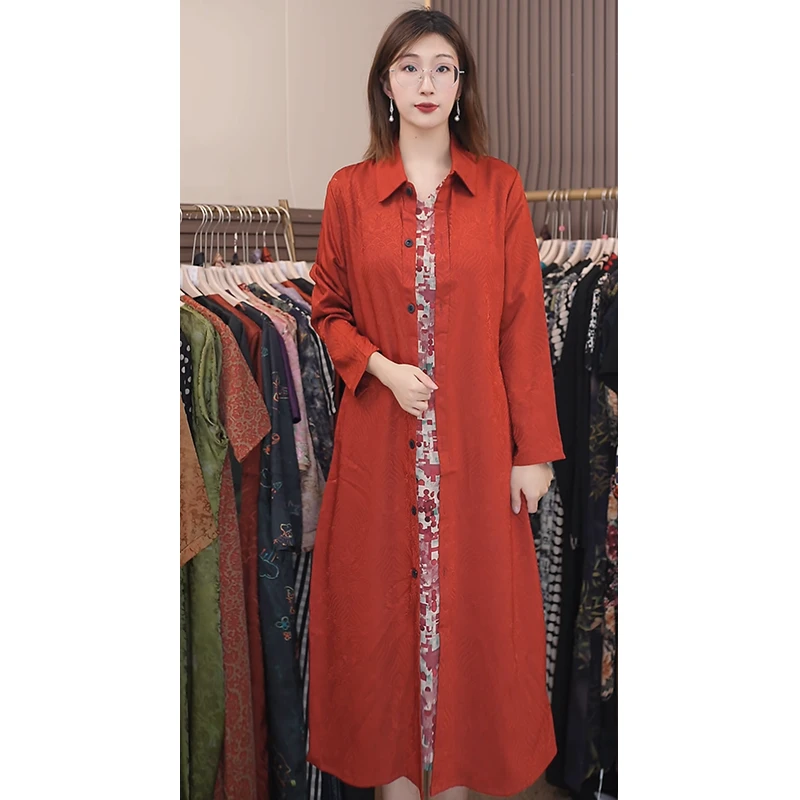 【锦妆龙纹】新款显白遮肉连衣裙C