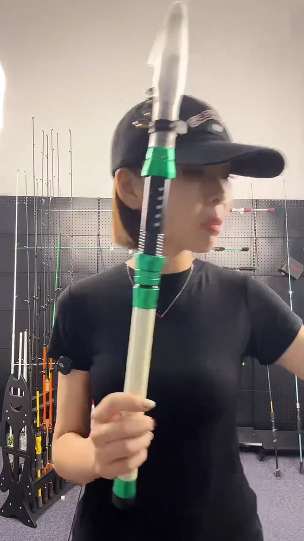 碳素（瑕疵杆没有售后 介意勿拍）绿色小海杆2.7直柄