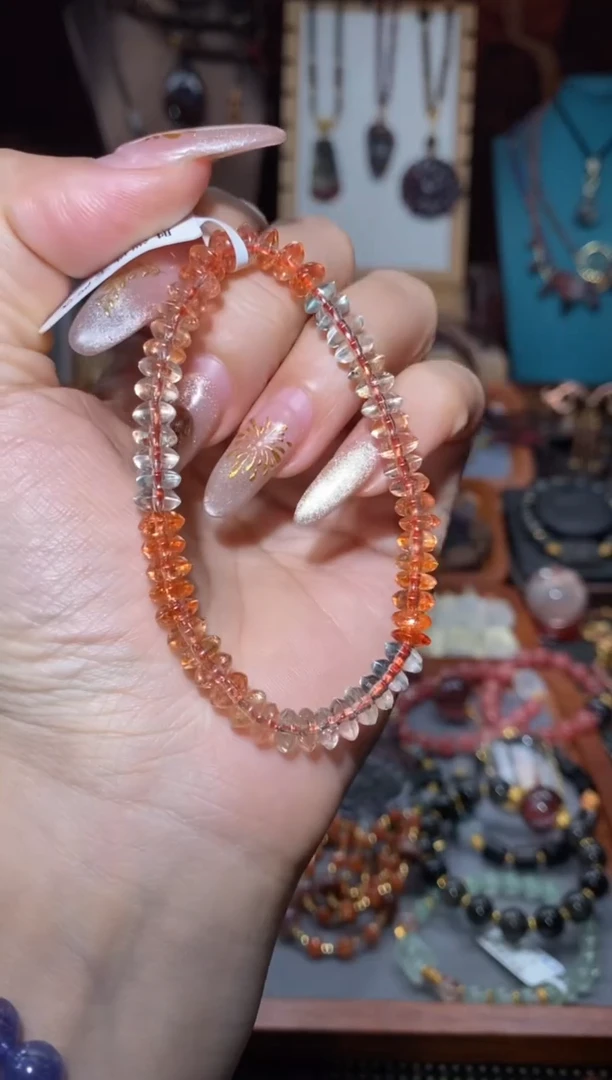 【闪购商品】日光石算盘手串未镶嵌金太阳