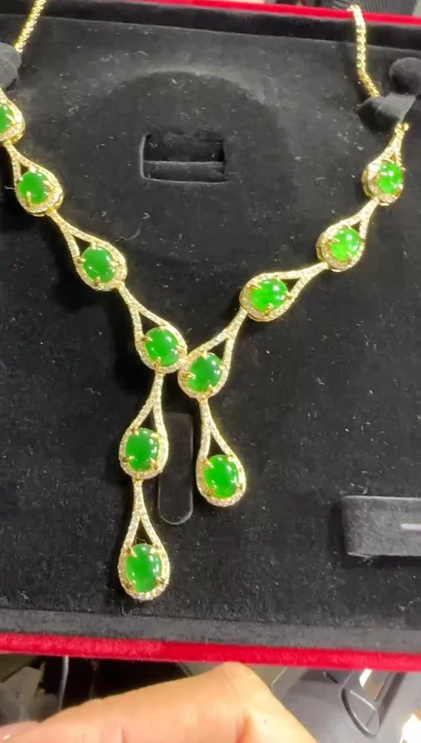 【闪购商品】翡翠项链银S925镶嵌多样性发货拍一发一