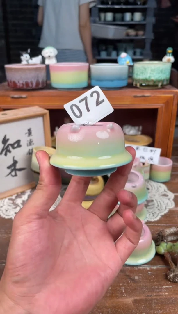 瓷片072知木小芳花盆