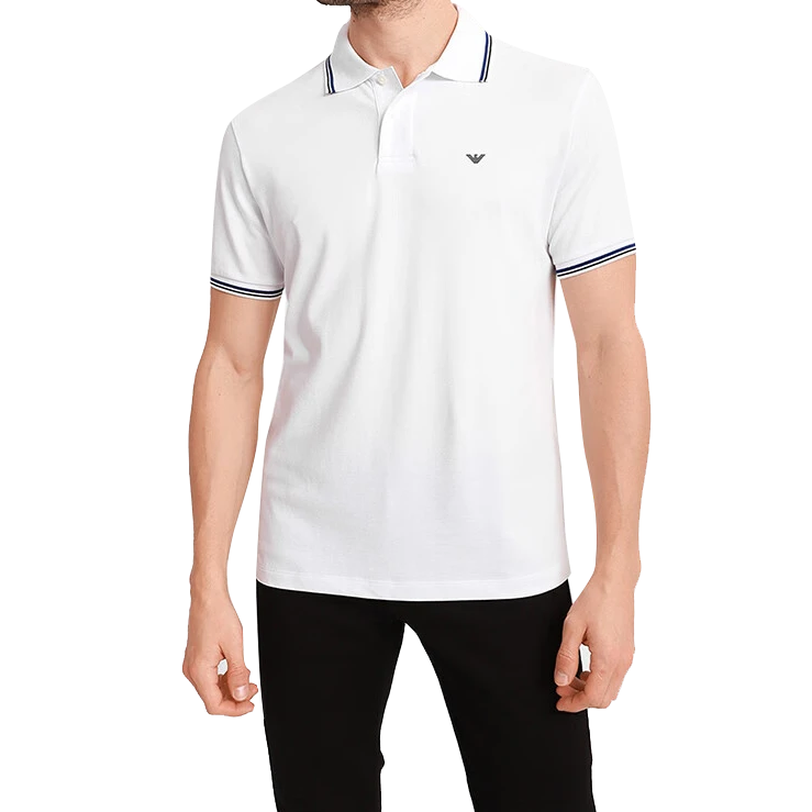 Emporio Armani/安普里奥·阿玛尼男装春夏纯色Polo衫商务翻领断码