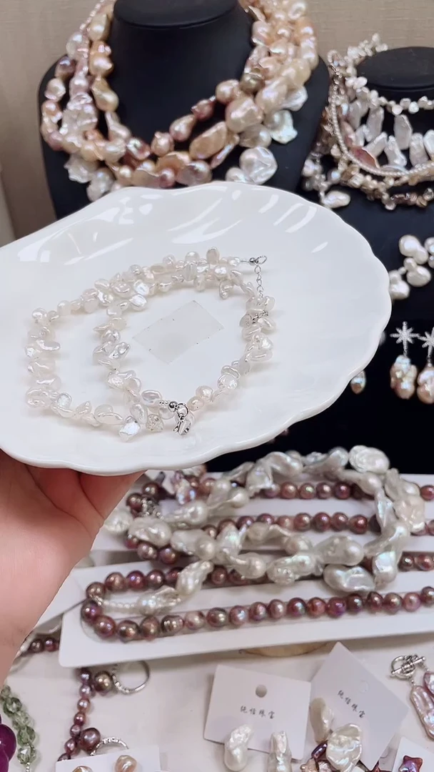 未镶嵌项链淡水珍珠【纯恬饰品】