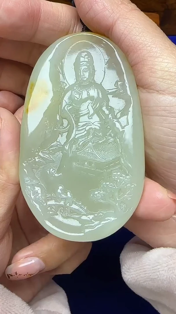 未镶嵌和田玉挂件董*青1