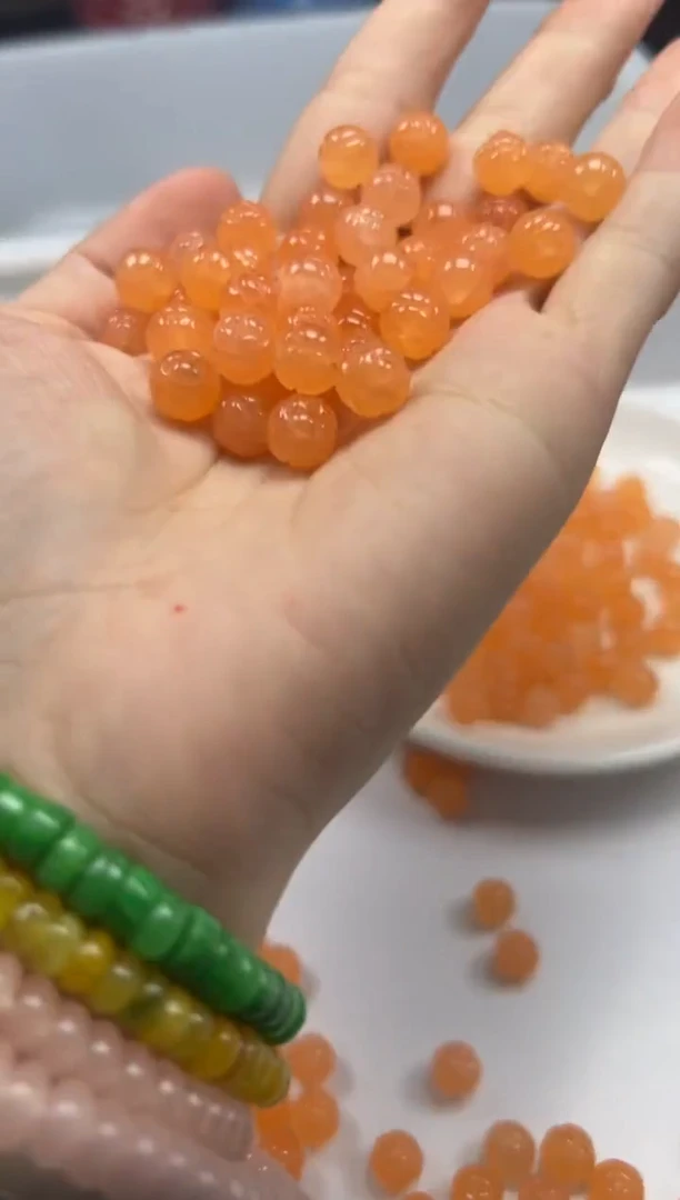 南红玛瑙未镶嵌颈饰w2869南红芬达橘莲花珠8mm*20颗