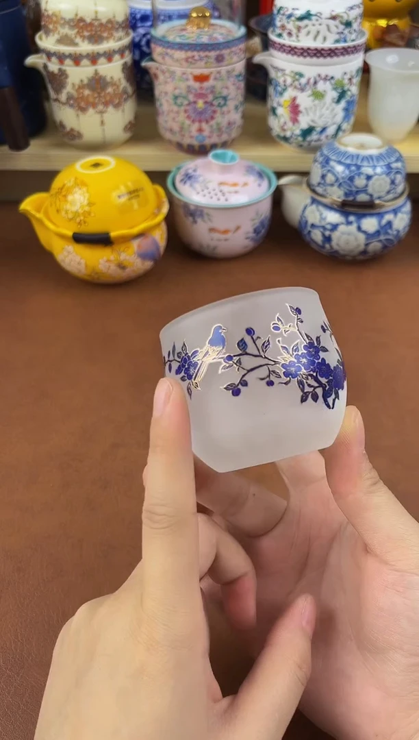 陶瓷茶具摆件旅行套组
