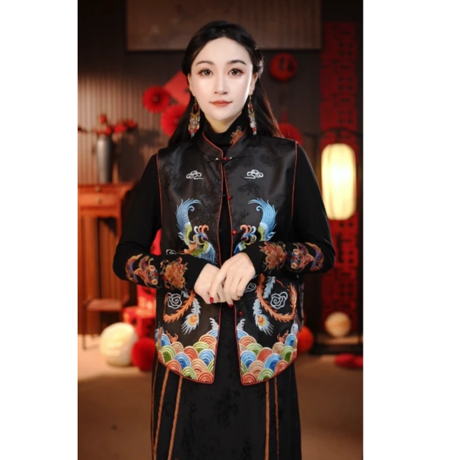 【双凤】公子柒新中式国风妈妈装高定祥瑞双凤马甲