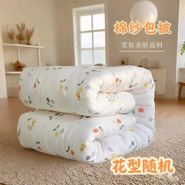 [包布款棉花被]新疆手采长绒棉被纯棉被子芯棉絮床垫被子秋冬款