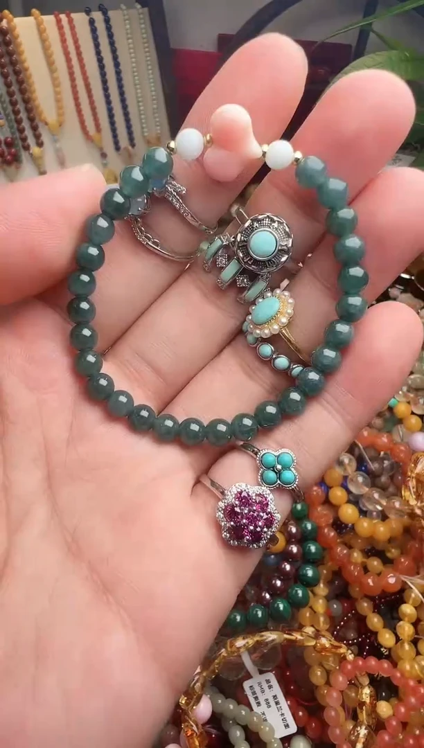 未镶嵌手链翡翠明****)（一物一件）009940