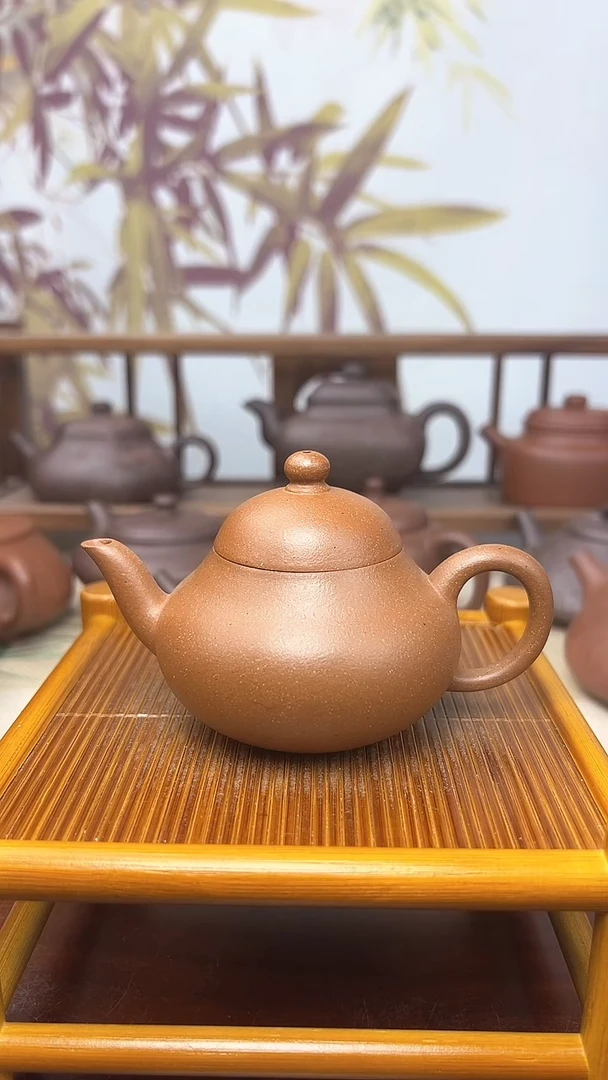 【闪购商品】紫砂茶壶微瑕红泥120cc梨 触口微瑕