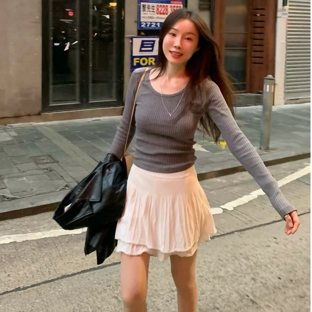 韩国东大门女装2025春季新款打底衫女025f