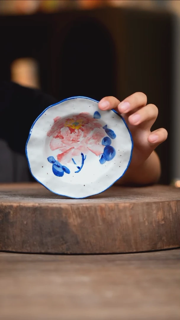 瓷片景德镇高温釉下彩（食品级）