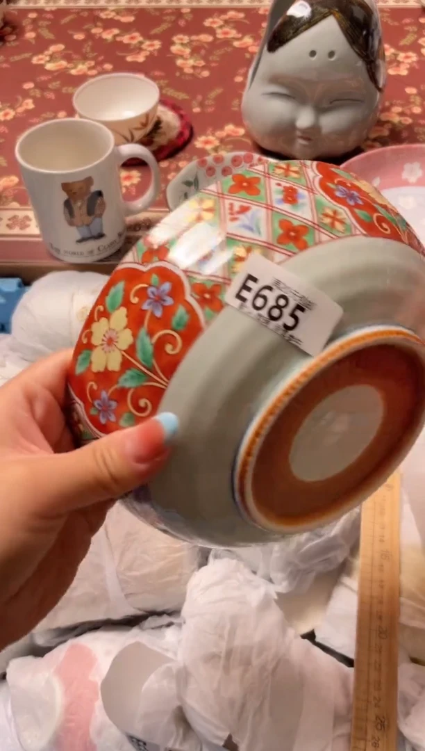瓷片雨****花瓷器瓷器E685