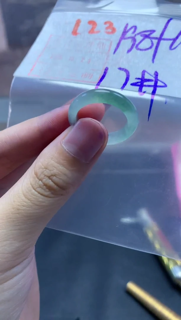 未镶嵌定制翡翠戒圈17#208毛货需精细抛光