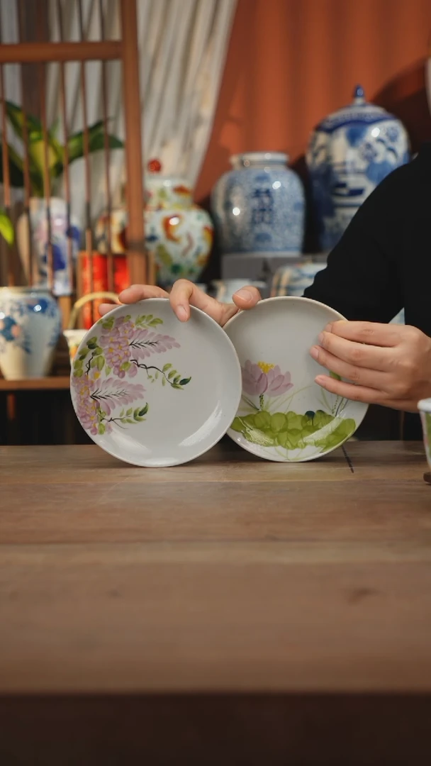 瓷片景德镇设计师釉下手绘陶瓷餐具