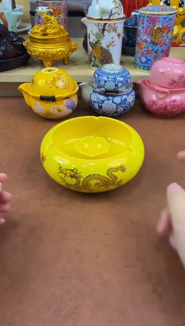 陶瓷茶具摆件旅行套组